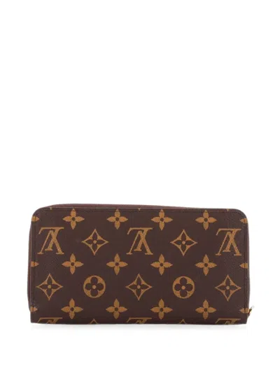 Pre-owned Louis Vuitton Zippy Wallet Monogram Canvas Small Wallets In Brown