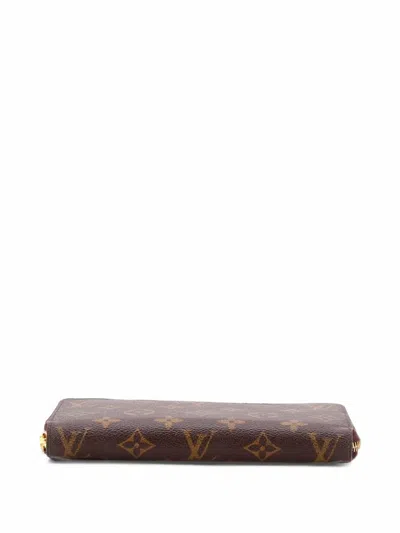 Pre-owned Louis Vuitton Zippy Wallet Monogram Canvas Small Wallets In Brown