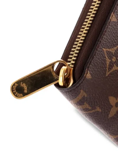 Pre-owned Louis Vuitton Zippy Wallet Monogram Canvas Small Wallets In Brown