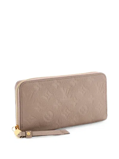 Pre-owned Louis Vuitton Zippy Wallet Monogram Empreinte Leather Small Wallets In 中性色