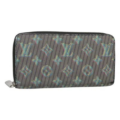 Pre-owned Louis Vuitton Zippy Wallet Nm Monogram Lv Pop Green Canvas Wallets Accessory ()