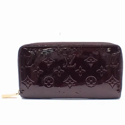 Pre-owned Louis Vuitton Zippy Wallet Patent Leather Wallet () In White