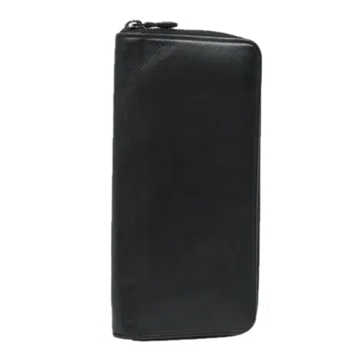 Pre-owned Louis Vuitton Zippy Wallet Vertical Black Leather Wallet  ()