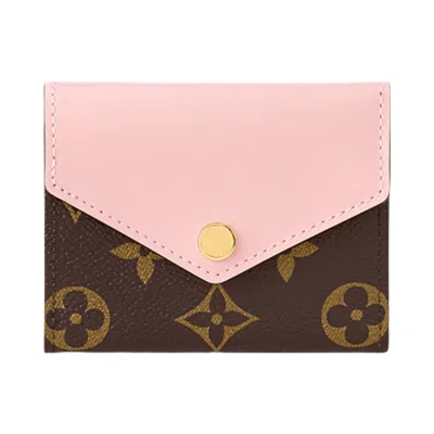 Pre-owned Louis Vuitton Zoé Wallet 'brown Monogram Canvas/pale Pink Rose Ballerine' | Women's Size Onesize