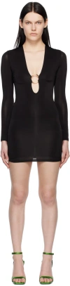 Louisa Ballou Black Helios Minidress In Black