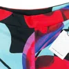 Louisa Ballou Calypso Print Multicolor Bike Shorts In Multi
