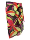 Louisa Ballou Floral-pattern Midi Skirt In Multi