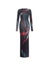 Louisa Ballou High Tide Printed Stretch-jersey Maxi Dress