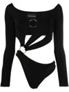 Louisa Ballou Strapless Asymmetrical Swimsuit