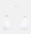 Louisa Ballou Bikini-oberteil Mini Ring In White