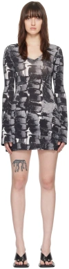 Louisa Ballou Multicolor Printed Minidress In 0091 Painted Check