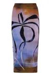 Louisa Ballou Printed Midi Skirt
