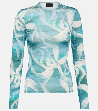 Louisa Ballou Printed Mesh Top