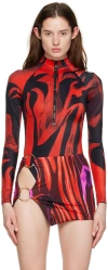 Louisa Ballou Red Spring One-piece Swimsuit In Red Queen