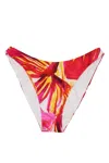 Louisa Ballou Floral Print Bikini Bottom With Low-rise Fit