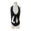 Louisa Ballou Vortex Black One-piece Swimsuit In Black