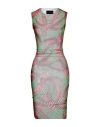 Louisa Ballou Woman Midi Dress Green Size M Polyester, Elastane In Green