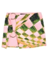 Louisa Ballou Woman Mini Skirt Salmon Pink Size M Recycled Polyamide, Elastane In Salmon Pink