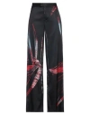 Louisa Ballou Woman Pants Black Size L Silk, Elastane In Black