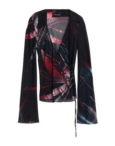 Louisa Ballou Woman Top Black Size S Silk, Elastane