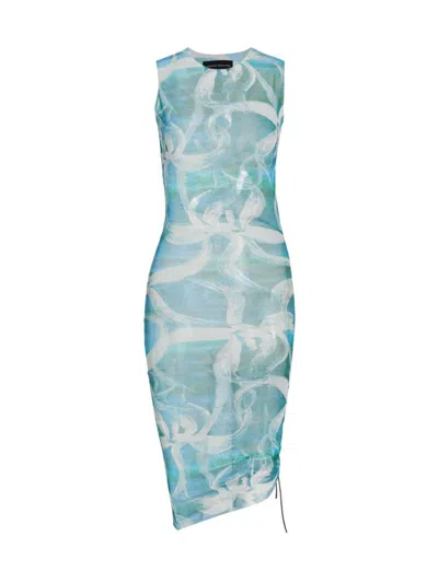 Louisa Ballou Heatwave Dress In Blue Multi