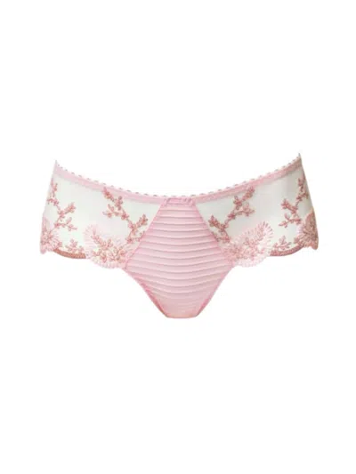 Louisa Bracq Elise Shorty Underwear In Nude Rose In Pink