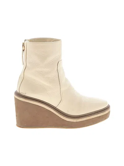 Pre-owned Louise Et Cie Ankle Boots In Ivory