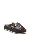 LOUISE ET CIE CASSIA PLATFORM SANDALS IN BLACK