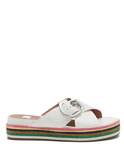 Louise Et Cie Cassia Platform Sandals In Optic White In Multi