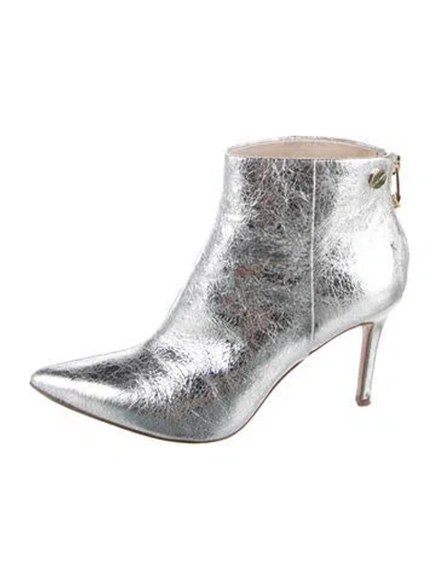Pre-owned Louise Et Cie Leather Boots In Metallic/silver