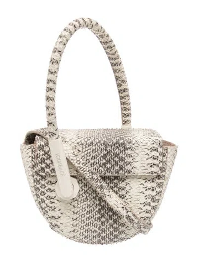 Pre-owned Louise Et Cie Leather Bucket Bag In Neutral