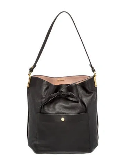 Pre-owned Louise Et Cie Leather Bucket Bag W/ Tags In Black
