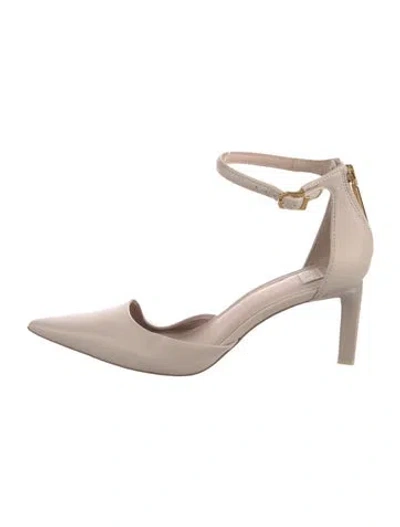 Pre-owned Louise Et Cie Leather D'orsay Pumps In Neutral