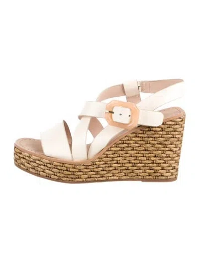 Pre-owned Louise Et Cie Leather Espadrilles In Gold
