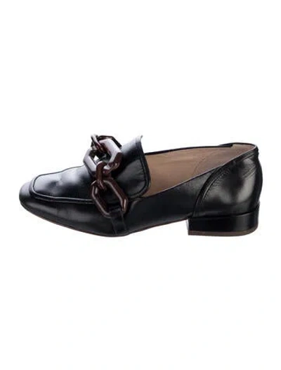 Pre-owned Louise Et Cie Leather Loafers In Black