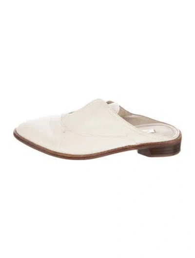 Pre-owned Louise Et Cie Leather Mules In Neutrals
