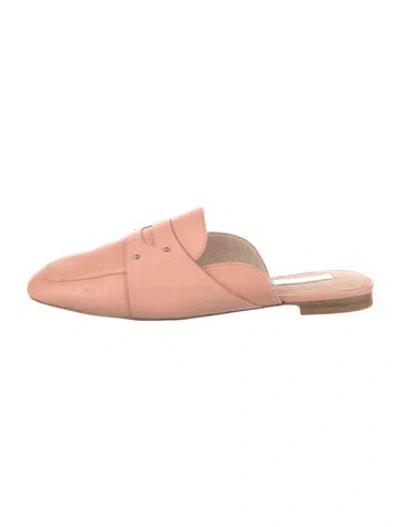 Pre-owned Louise Et Cie Leather Mules In Pink