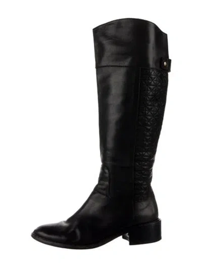 Pre-owned Louise Et Cie Leather Riding Boots In Black