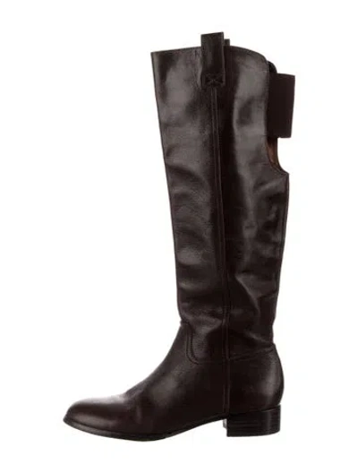 Pre-owned Louise Et Cie Leather Riding Boots In Brown