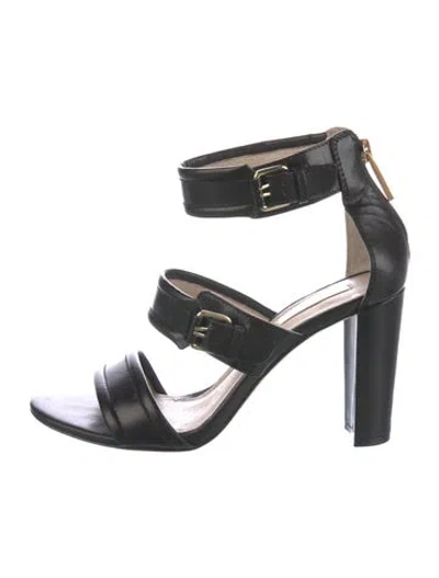 Pre-owned Louise Et Cie Leather Sandals In Black