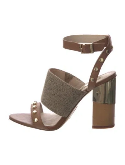 Pre-owned Louise Et Cie Leather Sandals In Neutral