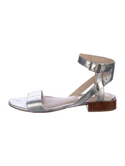 Pre-owned Louise Et Cie Leather Sandals In Silver