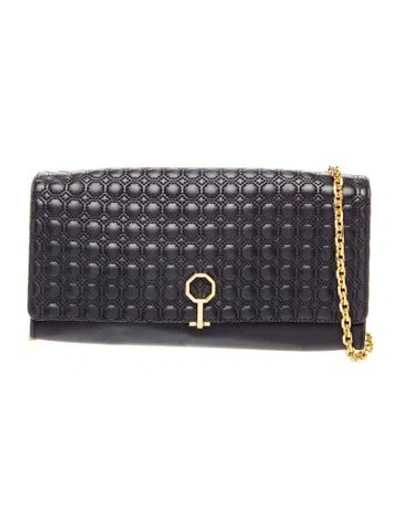Pre-owned Louise Et Cie Leather Shoulder Bag In Black