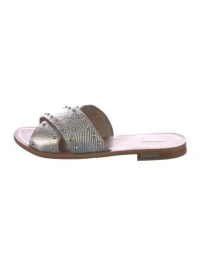 Pre-owned Louise Et Cie Leather Slides In Multi