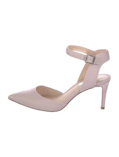 Pre-owned Louise Et Cie Leather Slingback Pumps In Pink