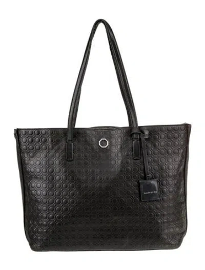 Pre-owned Louise Et Cie Leather Tote In Black
