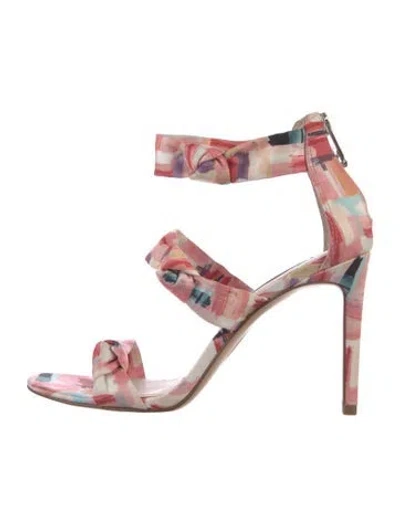 Pre-owned Louise Et Cie Printed Sandals In Pink