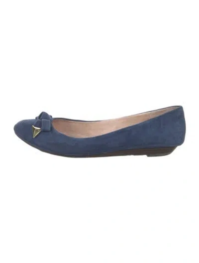 Pre-owned Louise Et Cie Suede Ballet Flats In Blue