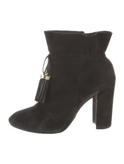 Pre-owned Louise Et Cie Suede Boots In Black