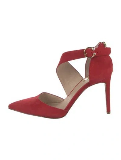 Pre-owned Louise Et Cie Suede Pumps In Red